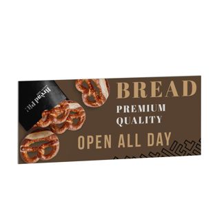 Header board for pavement sign STORM-STOP PRO A1 with header board holder 