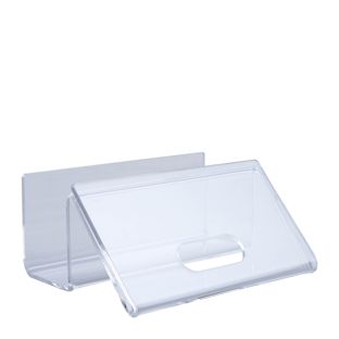 Business card holder with display, acrylic 