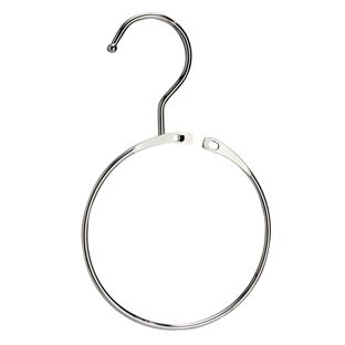 Metal binding rings with hook, 80 mm, nickel-plated 