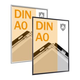 Fire protection snap frame A0 with fire rating certificate B-s1, d0 