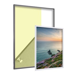 Hliníkový rámeček na fotografie, čirý polystyren 