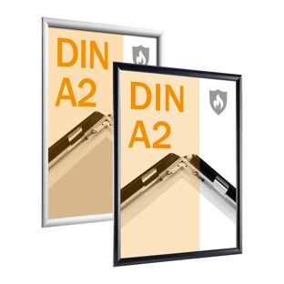 Fire protection snap frame A2 with fire rating certificate B-s1, d0 