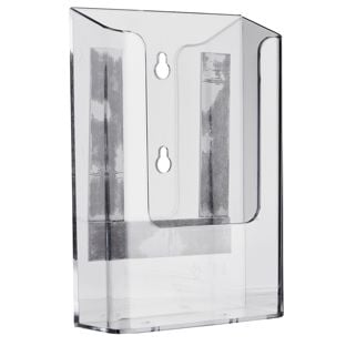 Držák na prospekty nástěnný, magnetický, polystyren, transparentní PTXI, 1 x 1/3 A4 