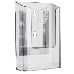 Wall leaflet holder, magnetic, polystyrene, transparent PTXI 
