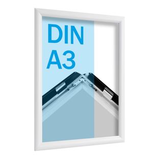 Snap frame A3 standard white  | 25 mm | Mitred 