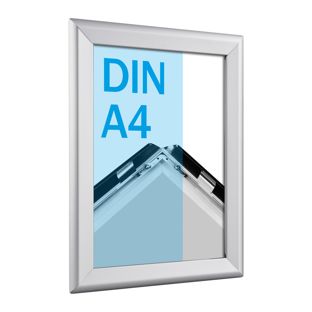 Snap frame, aluminium, A4 silver  | 32 mm | Mitred 
