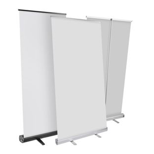 Roll Up Standard, without print, 200 x 85 cm | silver 