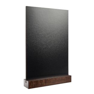 Stolní stojánek s křídovou tabulí černá, tmavě hnědá | A4 - 210 x 297 mm