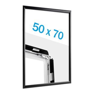 Snap frame B2 Standard black  | 25 mm | Mitred 