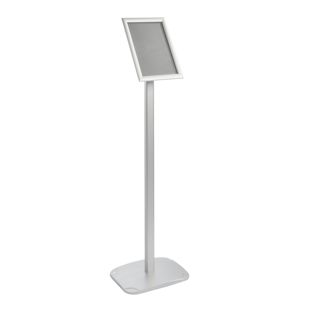 Info display ECONOMY A4 with snap frame silver 
