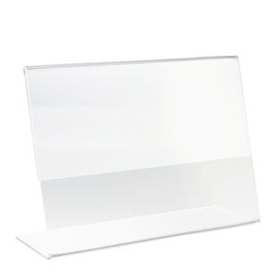L-shaped sign holder, acrylic A6  | landscape 