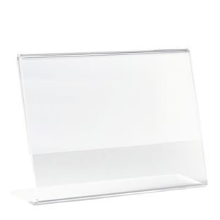 L-shaped sign holder, acrylic A7  | landscape 
