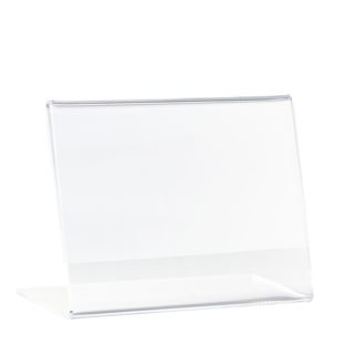 L-shaped sign holder, acrylic A8  | landscape 