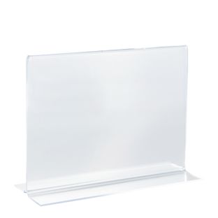 T-shaped sign holder, acrylic A6  | landscape 