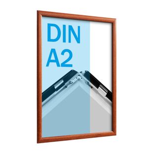 Snap frame, aluminium, A2 wood look  | 25 mm | Mitred 