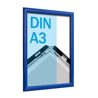 Snap frame A3 standard blue  | 25 mm | Mitred 
