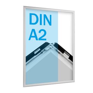 Snap frame, aluminium, A2 silver  | 20 mm | Mitred 