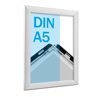 Snap frame A5 standard silver  | 20 mm | Mitred 