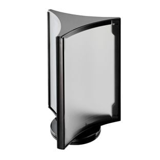 Rotating sign holder, 3-sided, A5, black A5