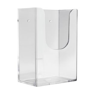 Držák na prospekty nástěnný, extra hluboký, polystyren, transparentní PTXH, 1 x 1/3 A4 