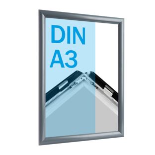 Snap frame A3 standard anthracite  | 25 mm | Mitred 