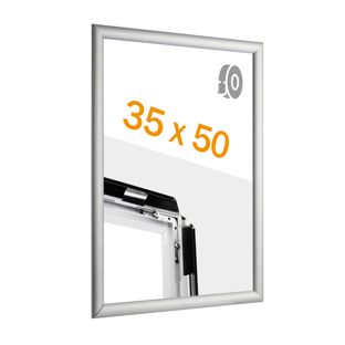 Snap frame, aluminium, B3, self-adhesive, silver 