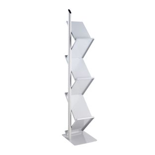 Brochure stand ZIG ZAG metal 6x A4 