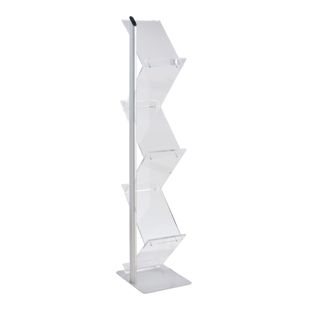 Brochure stand ZIG ZAG acrylic 6x A4 