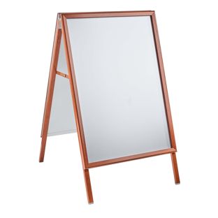 Pavement sign A1 Outdoor SOLID-STOP 32 mm | Mitred  | wood look 