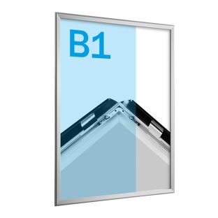 Snap frame B1 standard silver  | 32 mm | Mitred 