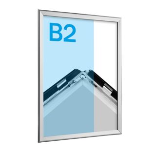 Snap frame B2 Standard silver  | 32 mm | Mitred 