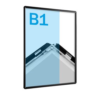 Snap frame B1 standard black  | 25 mm | round 