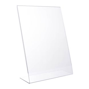 Menu holder L-shaped, portrait, break-proof, PET A3 