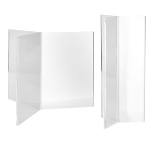 Table menu holder, acrylic, Y-shaped, 