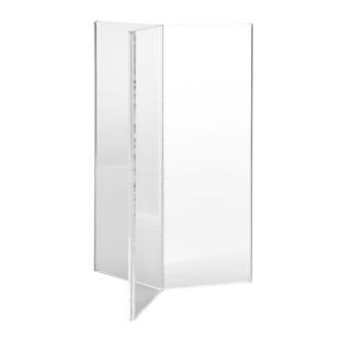 Table menu holder, acrylic, Y-shaped, 1/2 A6 