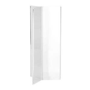 Table menu holder, acrylic, Y-shaped, 1/2 DL (53 x 210 mm)