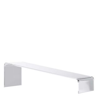 Acrylic riser, transparent, slanted 225 x 30-60 x 70 mm 