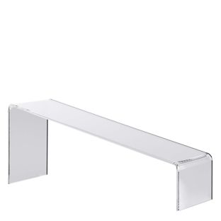 Acrylic riser, transparent, slanted 225 x 45-90 x 70 mm 