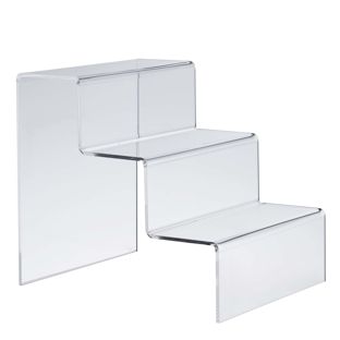 Display step, acrylic 220 x 250 x 273 mm  | transparent  | 3-tiered 