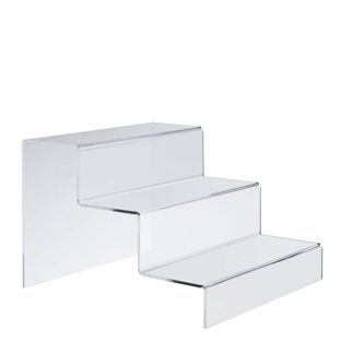Display step, acrylic 300 x 215 x 333 mm  | transparent  | 3-tiered 