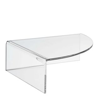 Display plinth, acrylic, transparent 50 mm