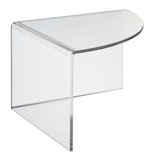 Display plinth, acrylic, transparent 100 mm