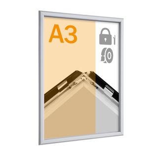 Tamper-resistant snap frame A3, 19 mm, self-adhesive 