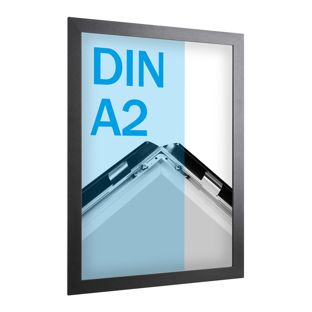 Snap frame "Hardline" A2, 33mm, black, mitred 