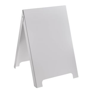 Pavement sign PS-STOP Outdoor 50.8 x 80 cm, for self-adhesive film application, white 