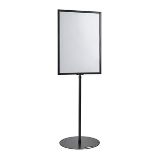 Poster display stand A1, height-adjustable, black black 