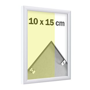 Aluminium photo frame, transparent styrene null | 10 x 15 cm | null