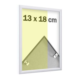 Aluminium photo frame, transparent styrene null | 13 x 18 cm | null