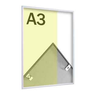 Aluminium photo frame, transparent styrene null | A3 29,7 x 42 cm | null