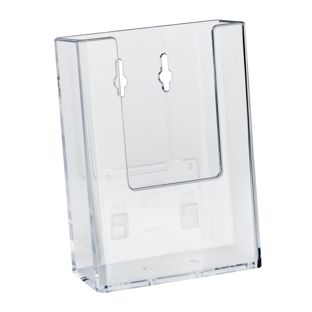 Wall-mounted/free-standing leaflet holder, polystyrene, Taymar 1 x 1/3 A4  | portrait 